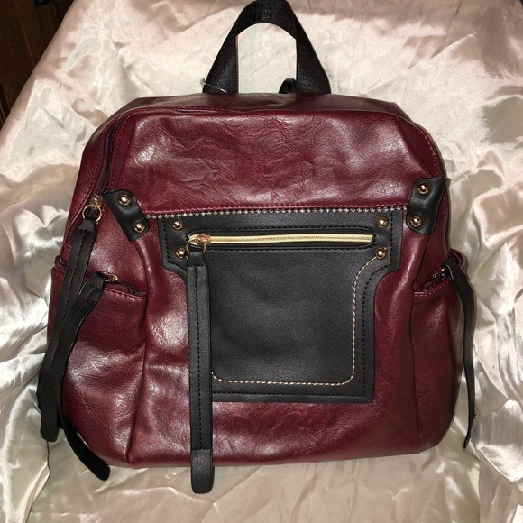 Bags Red Backpack Nwt Stylish Lots Of Pockets Nice Poshmark